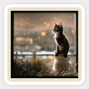 Cat Lovers Cute Kittens Sticker